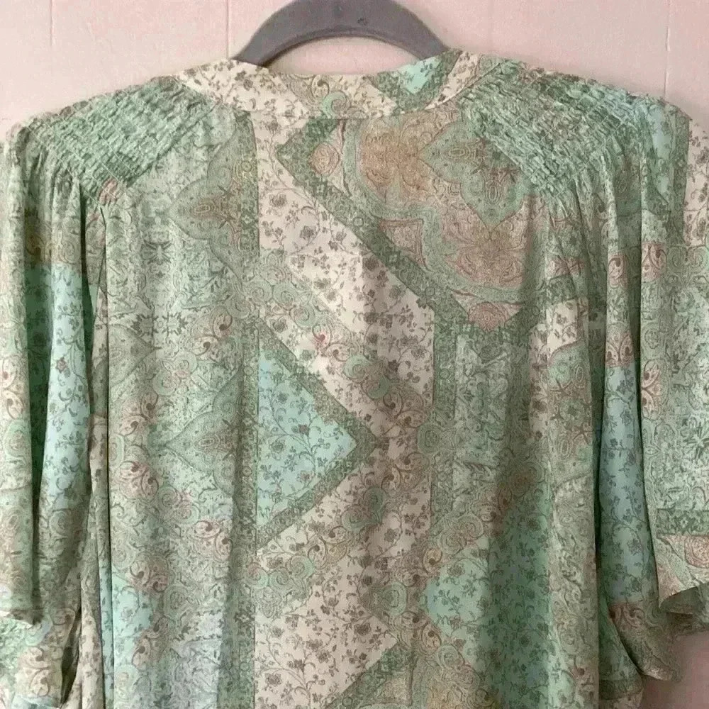 NWT Rose + Olive button Down Polyester Tunic Top … - image 6